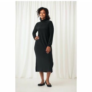 Sympli Turtleneck Gathered Sleeve Dress, Size 10 NWT